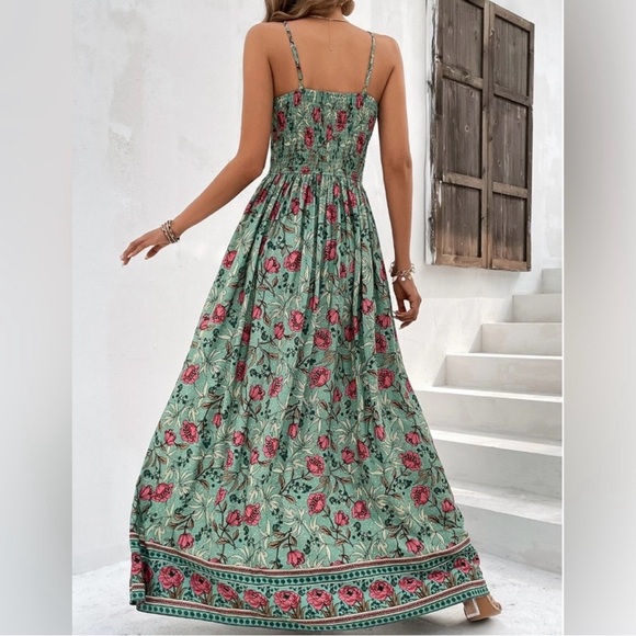 Boho Floral Print Cami Dress - Picture 2 of 3